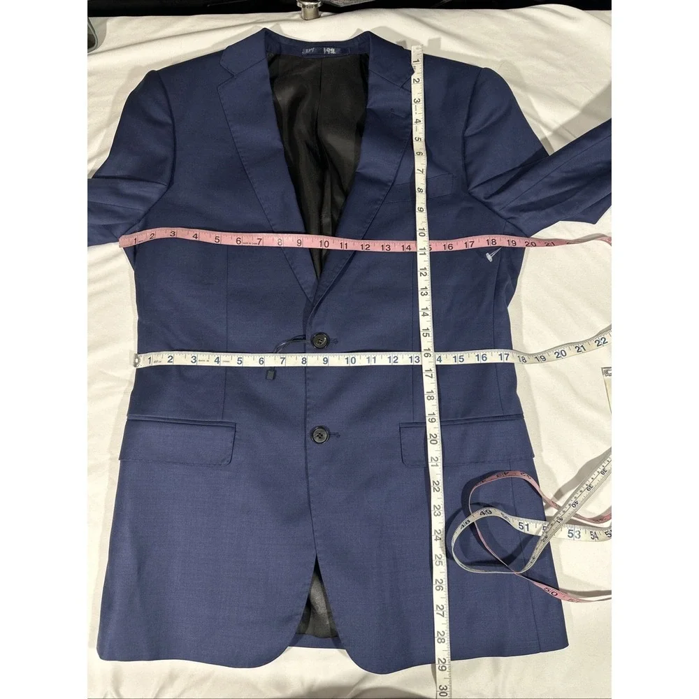 NEW Cavalli Class [ 48/42 ] Slim Fit Wool Suit‎ Jacket in Shinny Blue #U1903